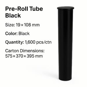 Tubes 19*108MM Black Plastic Tube