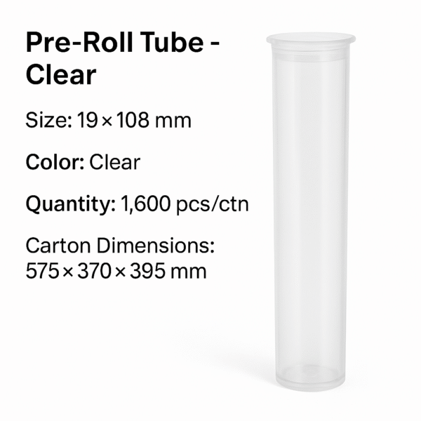 Tubes 19*108MM Clear Plastic Tube
