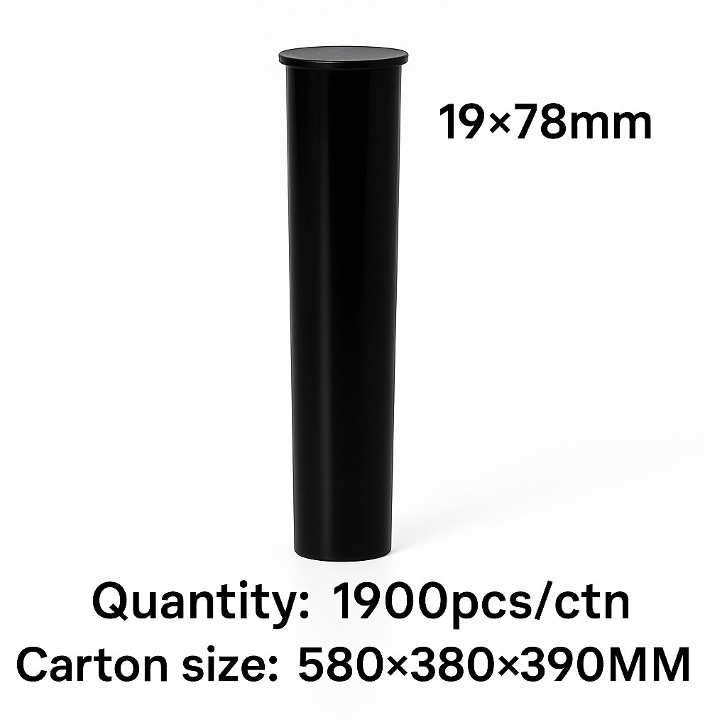 Tubes 19*78MM Black Plastic Tubes