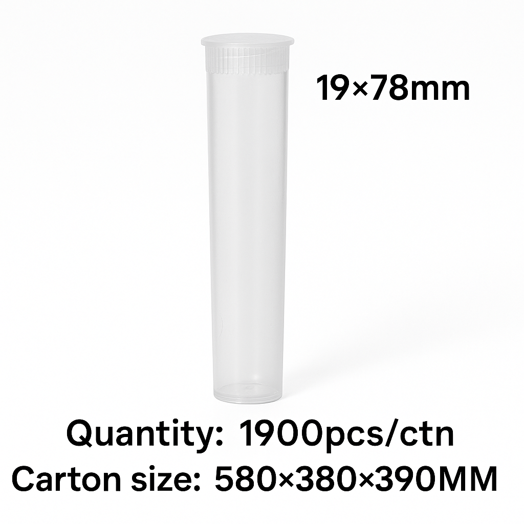 Tubes 19*78MM Clear Plastic Tubes
