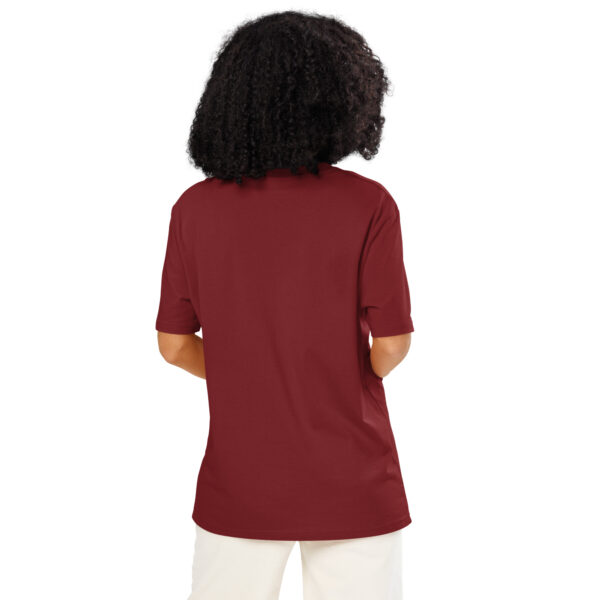 Unisex organic ribbed neck t-shirt - Image 4