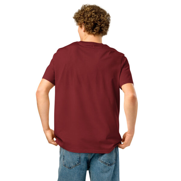 Unisex organic ribbed neck t-shirt - Image 3