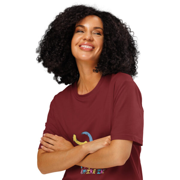 Unisex organic ribbed neck t-shirt - Image 3