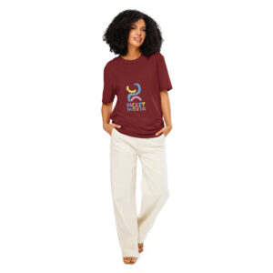 Unisex organic ribbed neck t-shirt