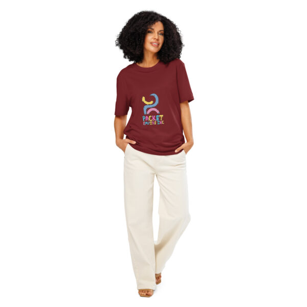 Unisex organic ribbed neck t-shirt