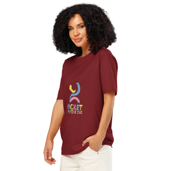 Unisex organic ribbed neck t-shirt - Image 2