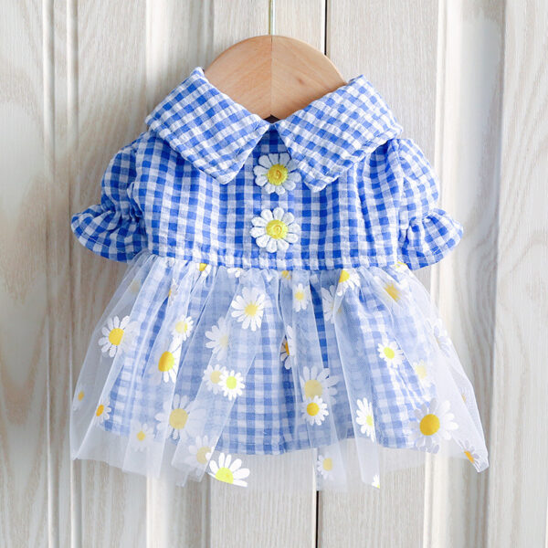 Summer Floral Dress Princess Lace Flower Dog Clothes - Image 2