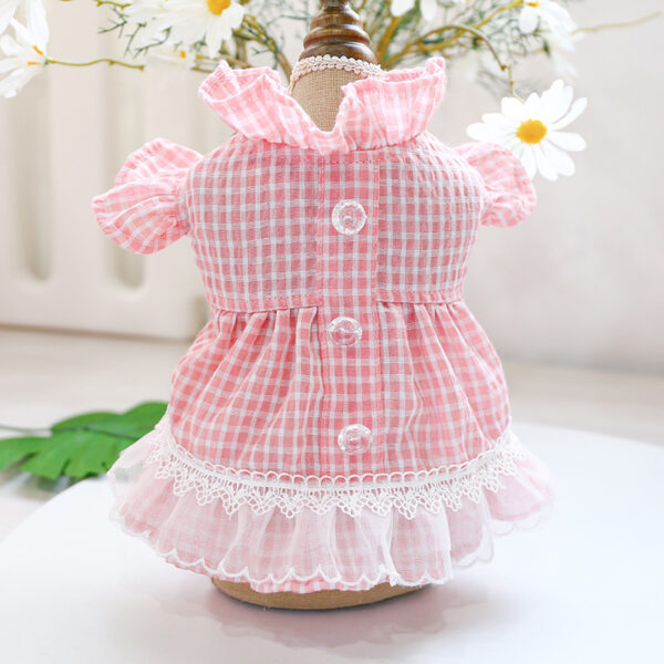 Summer Floral Dress Princess Lace Flower Dog Clothes - Image 6